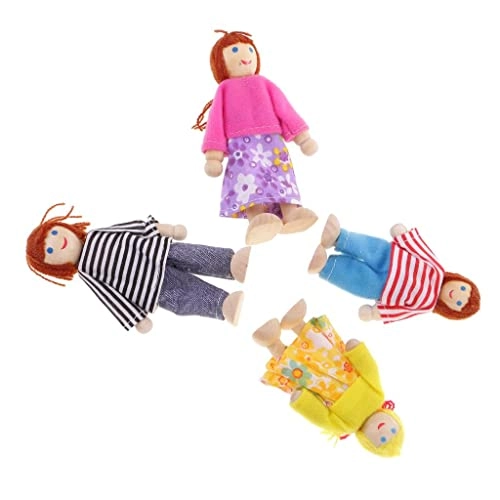 Doll House - 4 People Family Dolls