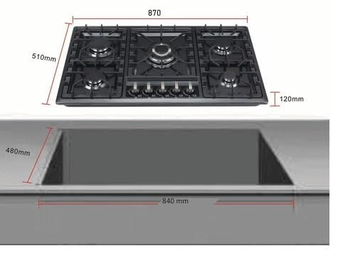PANORAMIC NERO HBG9005004 Gas hob