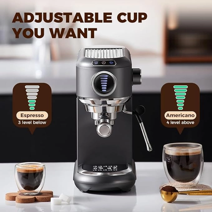 Espresso Coffee Machine & Milk ST-695