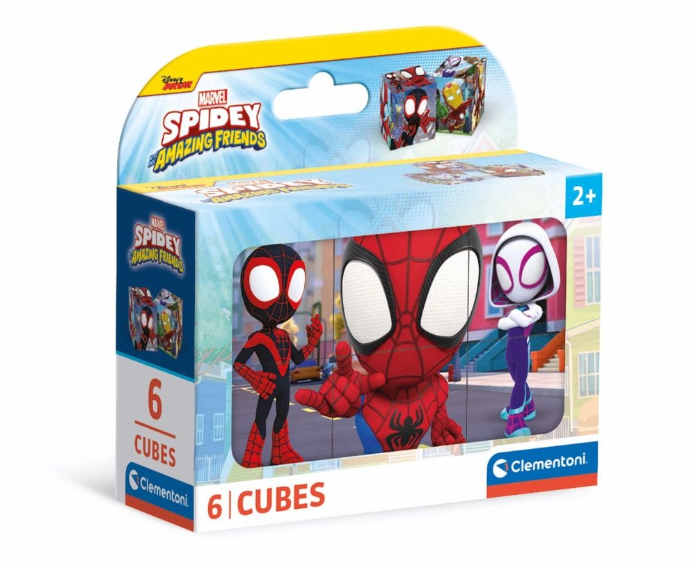 Clementoni Spidey And His Amazing Friends Puzzle Cube Set (527-40661) - 6 pcs