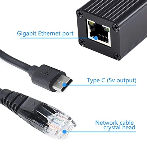 POE Separator - 37 to 57V 5V2.5A 802.3af/at 10/100/1000Mbps