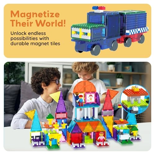 Magnetic Building Block Set - 12pcs