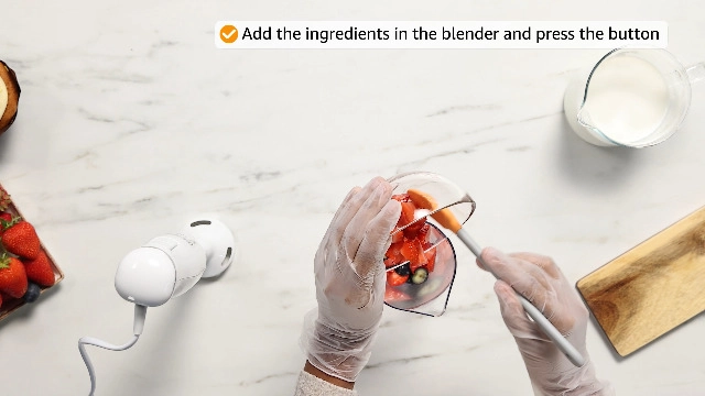 Stick Blender SB2500-B5 - 2-Speed control Ergonomic design Stainless-steel blades