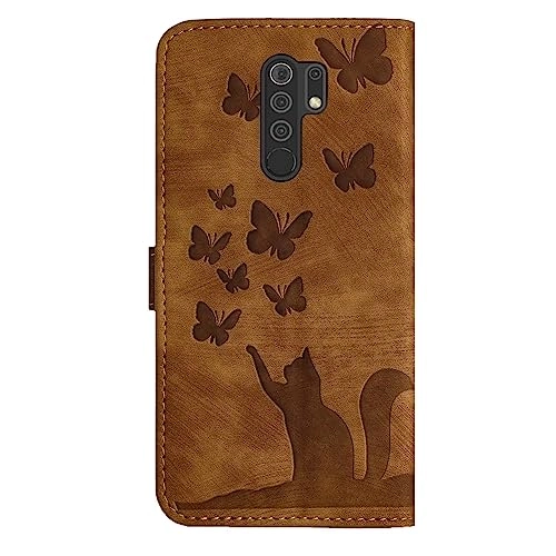 Cute Cat Case Flip Cover for Xiaomi Redmi 9