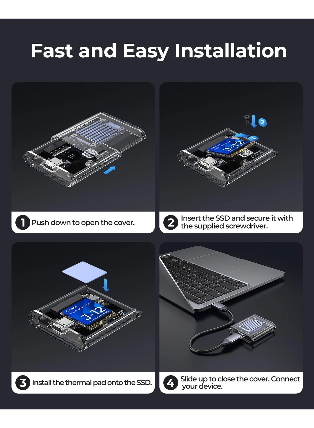 M.2 2230 NVMe SSD Enclosure - USB 3.2 Gen2