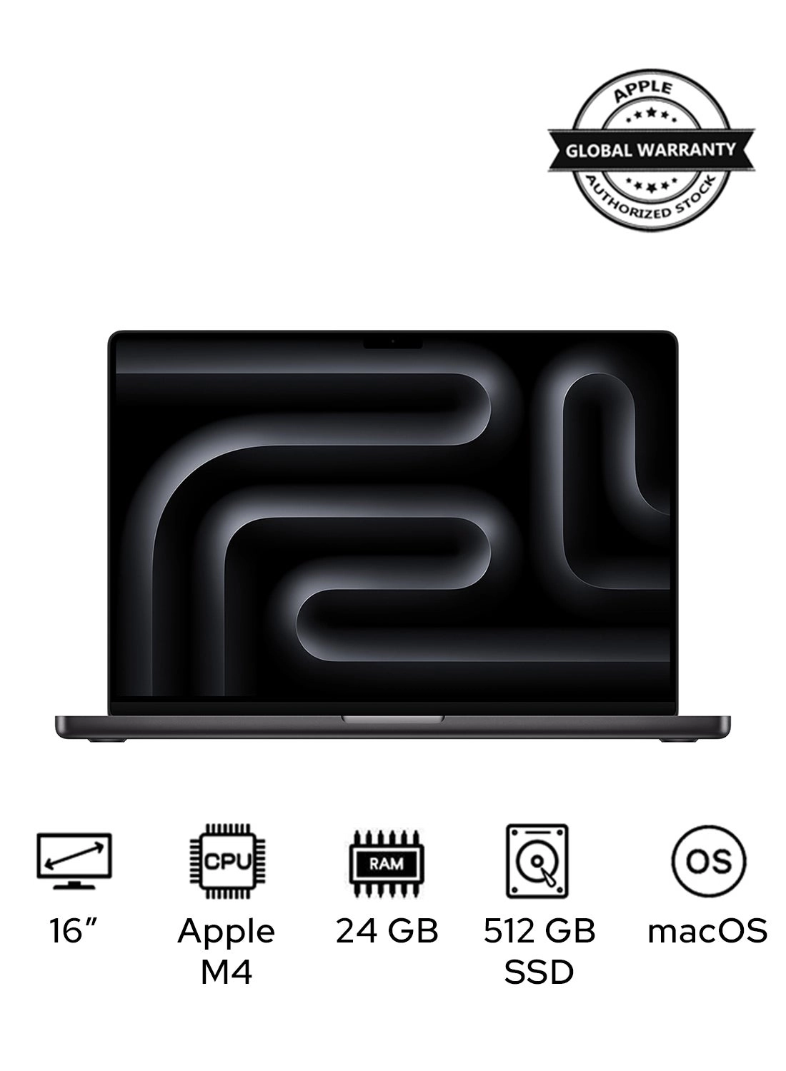 Macbook Pro 16-inch MX2X3AB/A 2024 - 16.2'' M4 Pro 24GB RAM 512GB SSD