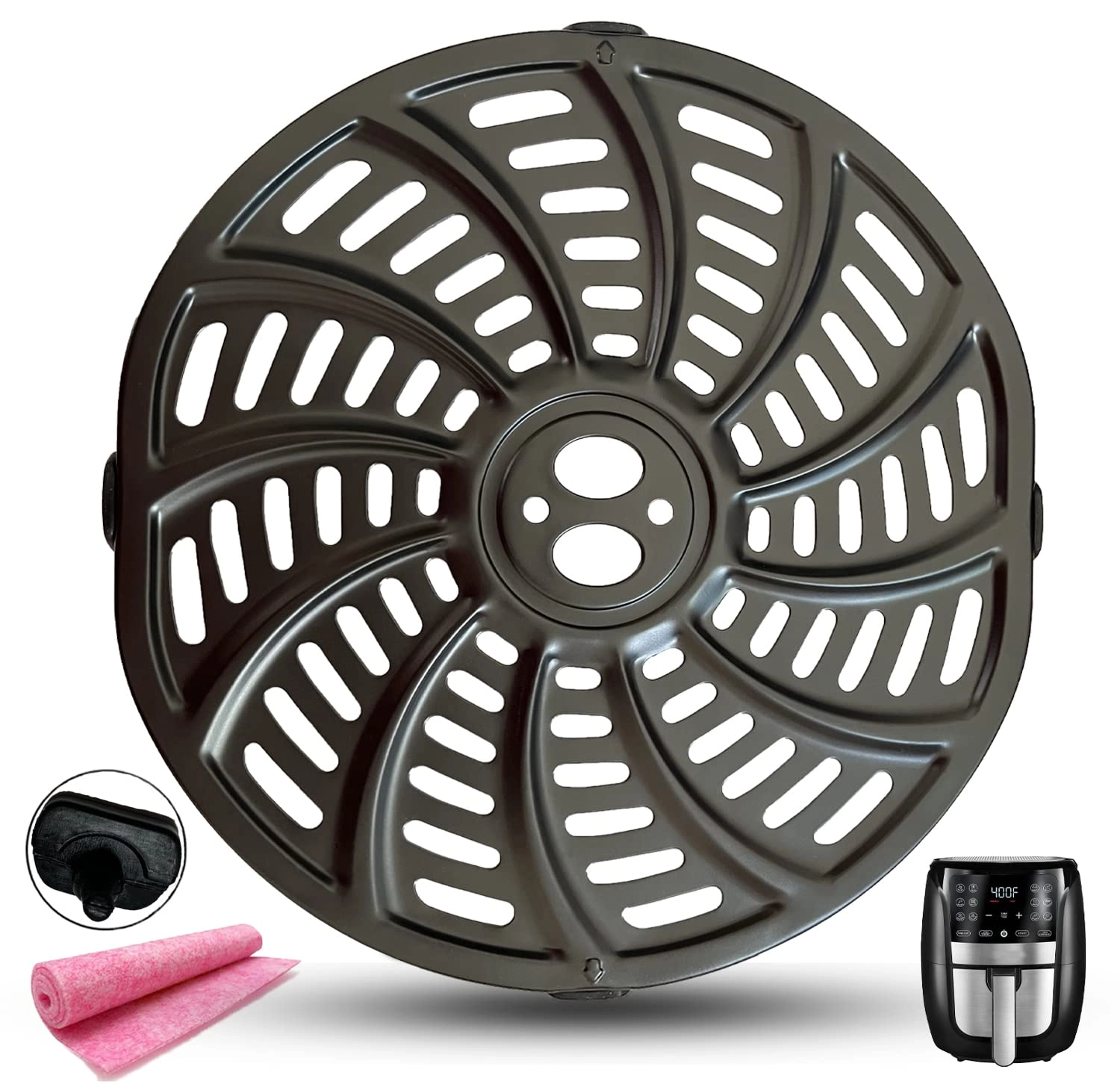 HQT Air Fryer Grill Crisper Plate - Stainless Steel 1 piece