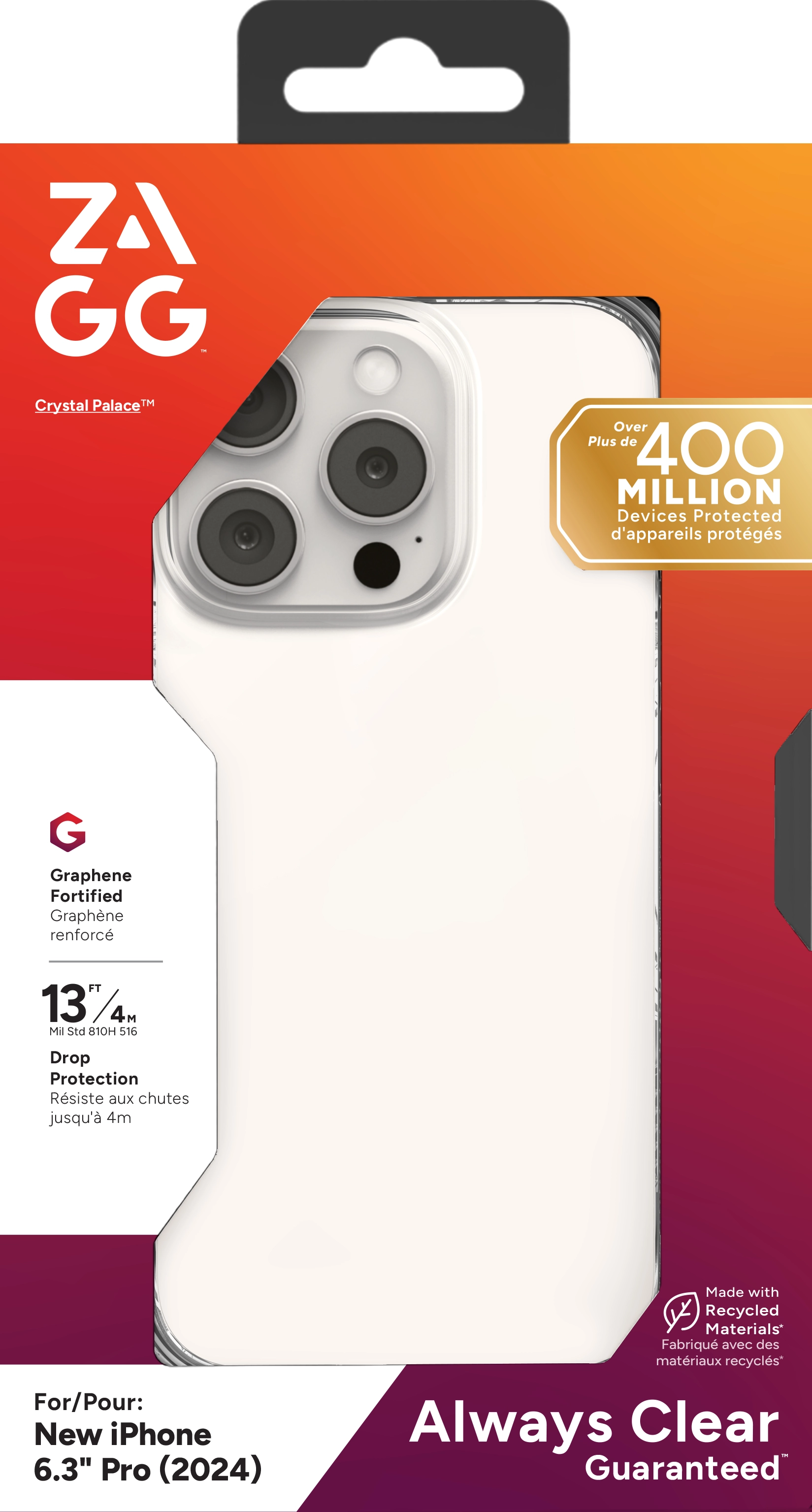 Clear Case + Screen Protector + Lens Protector + Cable + Charger Clear Case for iPhone 16 Pro