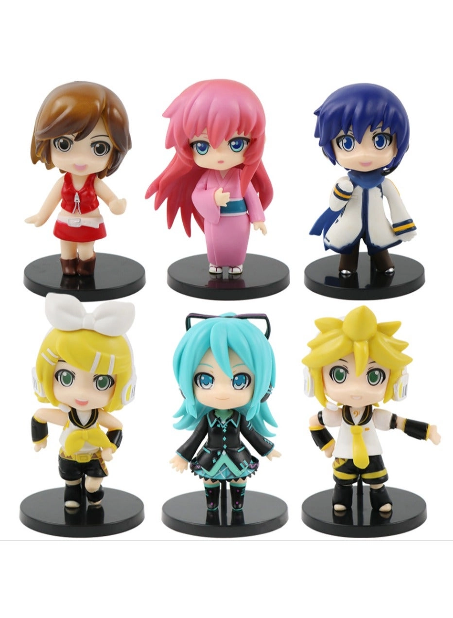 Generic Hatsune Miku Figure Set - Idol Virtual Singer - 6 pcs