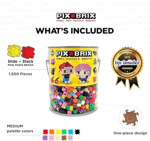 Pixel Art Puzzle Bricks - 1500 pcs
