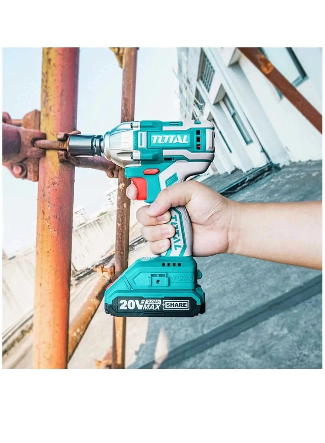 Cordless Drill - 2.0 Ampere-hour 20V + Impact Wrench