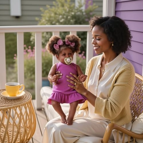 Reborn Baby Doll - 22 Inch Caramel Skin Tone Taupe Eyes Ages 3+