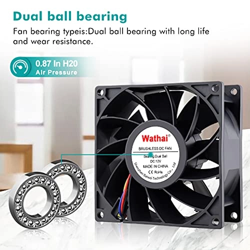 Brushless Exhaust Fan - 2 PCS 92mm