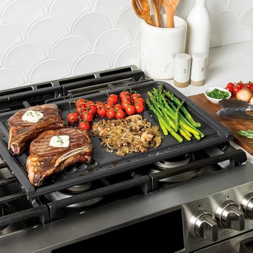 Basalt Dual Top Grill Griddle - two zone(s) 18.8 x 10.3 inches