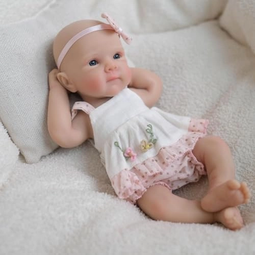 Reborn Baby Doll - 8 Inch Silicone Girl Ages 3+