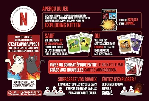 Exploding Kittens: Bien VS Mal - Card Game (French)