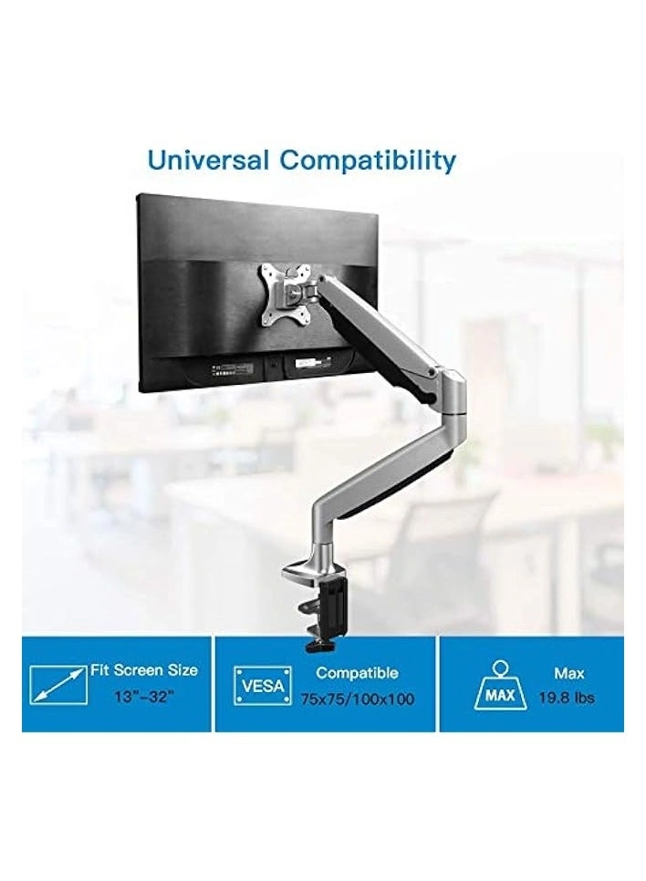 Monitor Mount Arm - Single 20 to 32 inches 75x75mm and 100x100mm