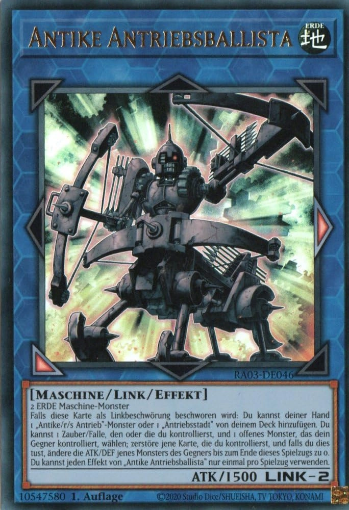 Yugioh Antique Drive Ballista RA03-DE046 - German 1st Edition