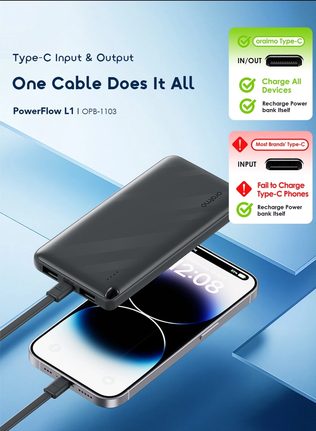 PowerFlow L1 - 10000mAh 15W