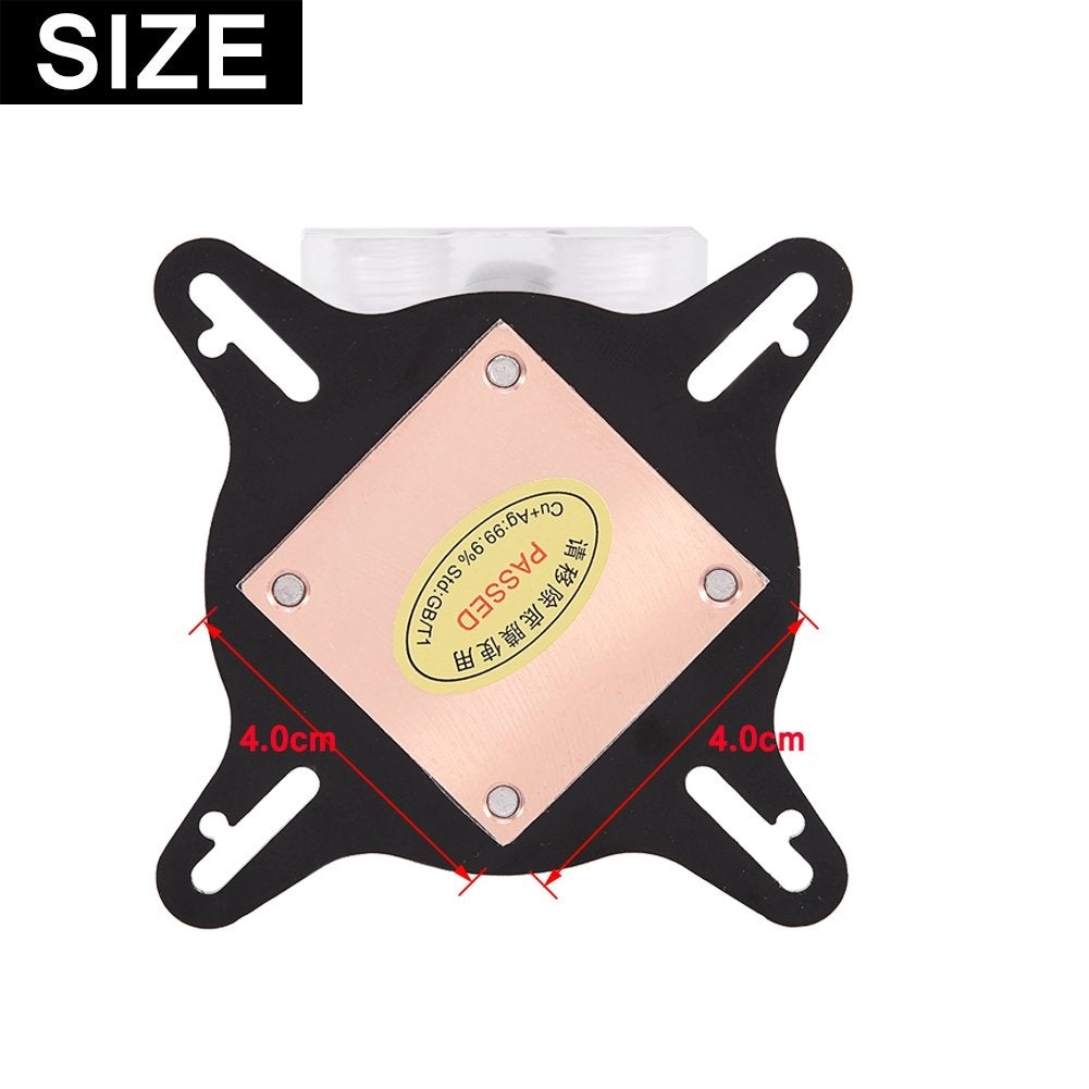GPU Water Block - 40MM Copper Base Liquid Cooler