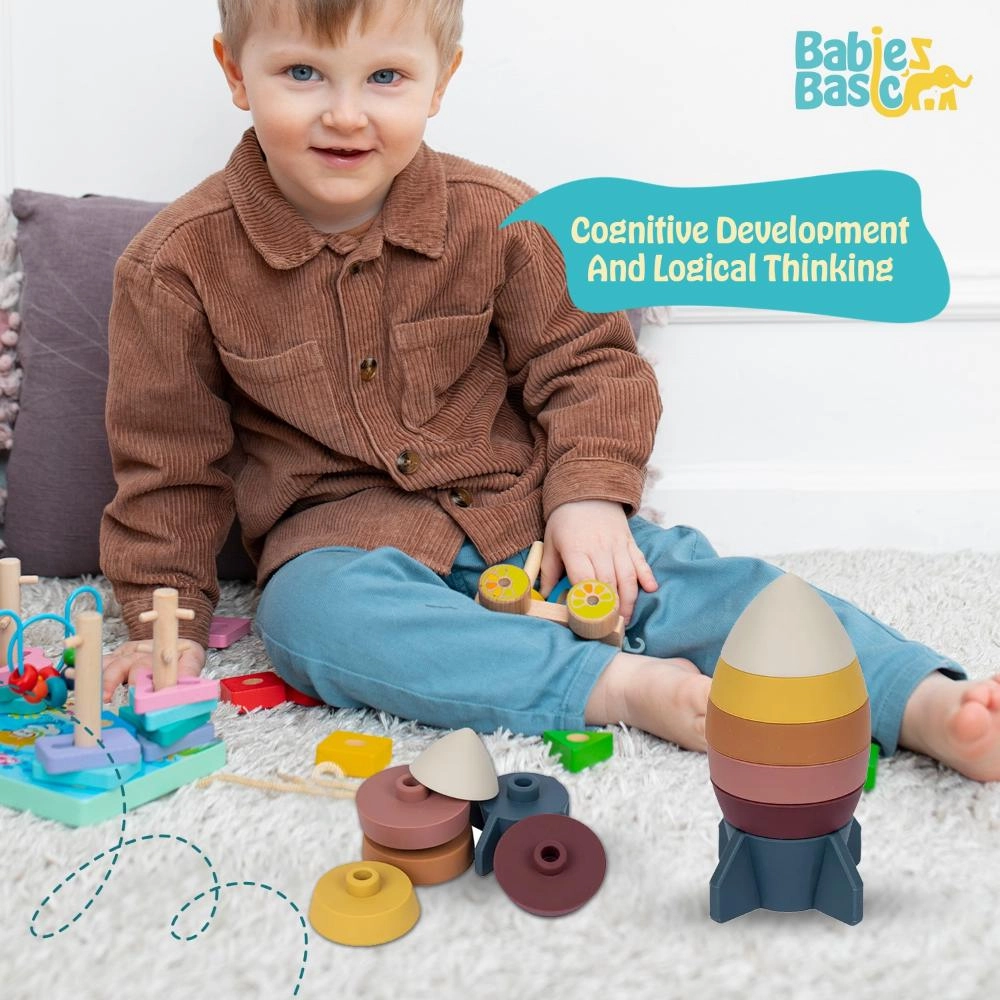 Silicone Stacking Toy - 6 months to 4 years