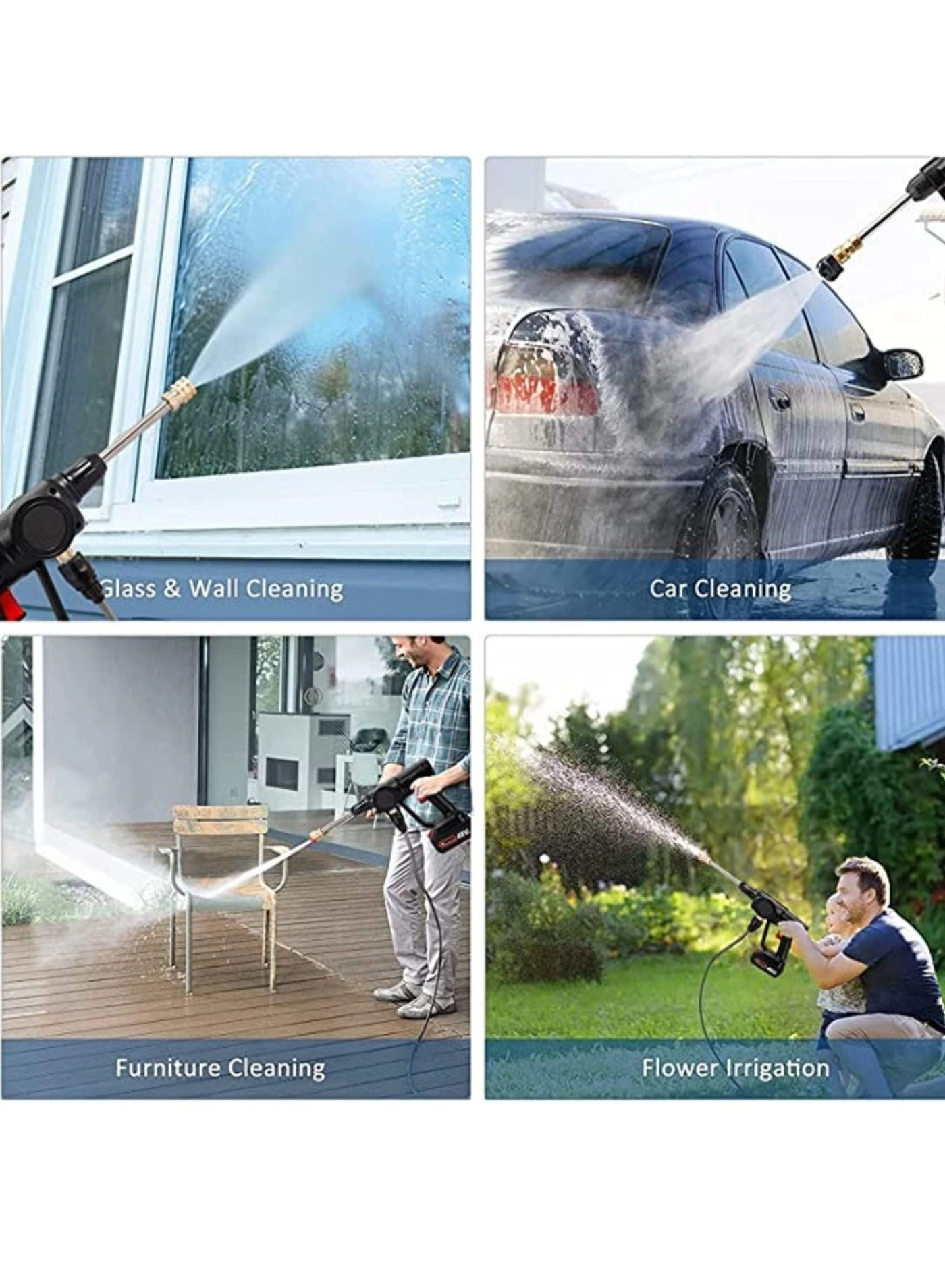 Cordless Portable Washer - 48V 200W 30Bar