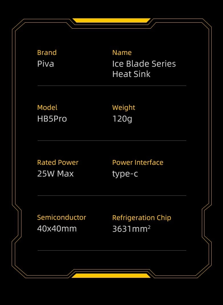 HB5pro - 3 Speeds 25W Cooling Fan