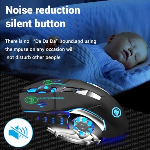 Wireless Gaming Mouse - Bluetooth & USB