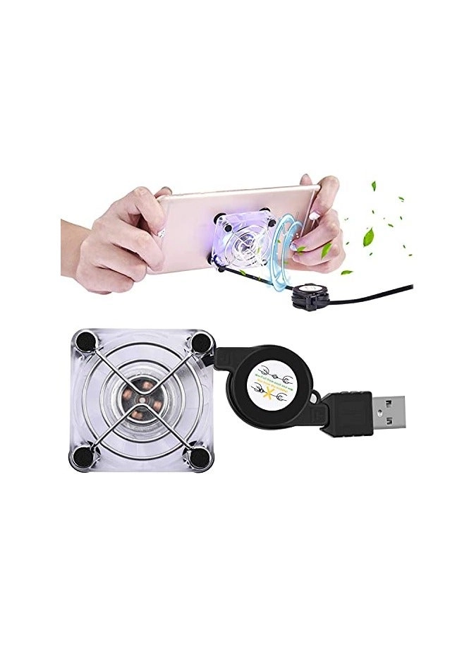Mobile Phone Cooling Fan - Portable Gaming Universal 4 Suction Cups