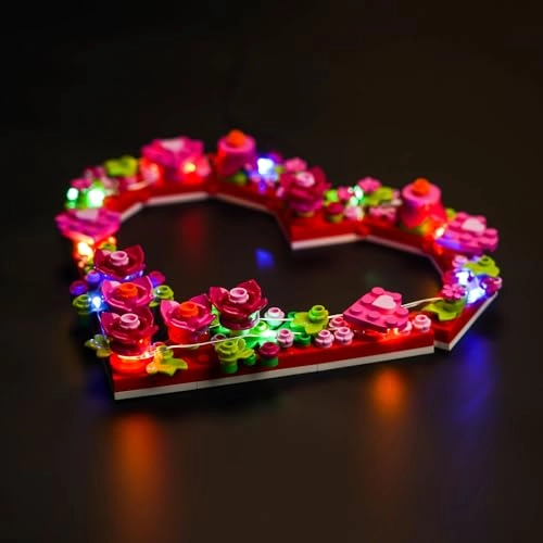 LED Light Set for 40638 Heart Ornament - USB Battery Powered 5V