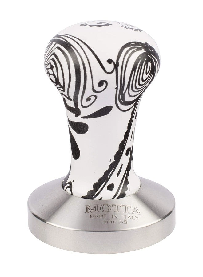 Metallurgica Motta Professional Flat Base Coffee Tamper - 58mm Bubinga Handle