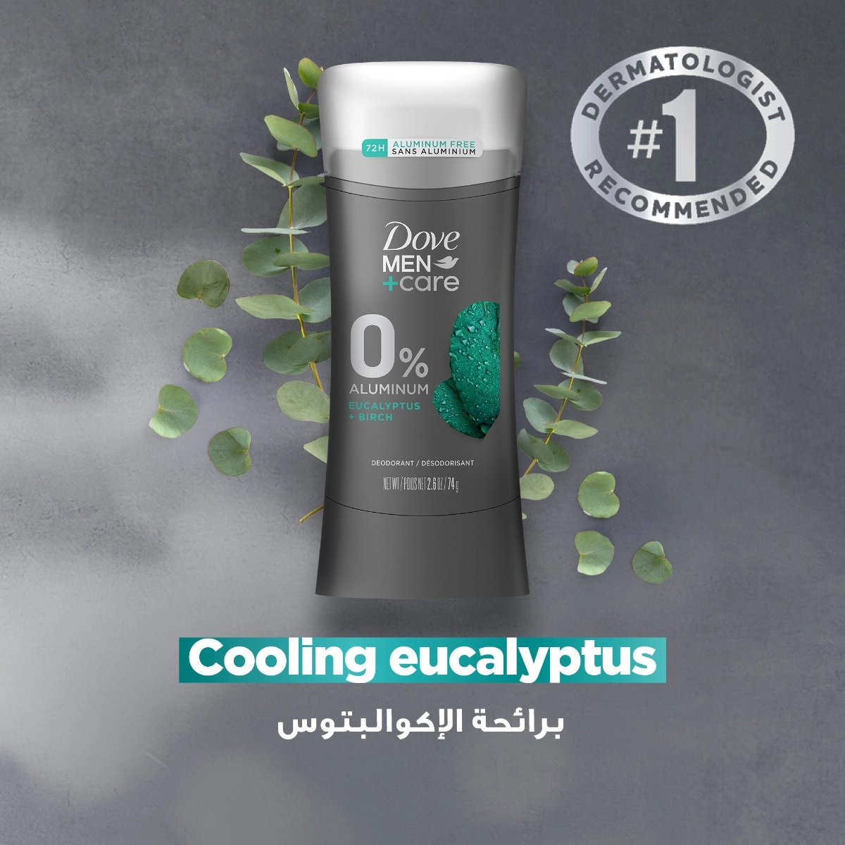 Men Care Deodorant Stick - Eucalyptus & Birch 74 g