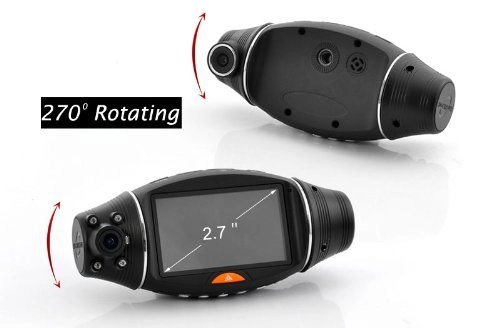HD Dual-Camera Car DVR - 1280*480