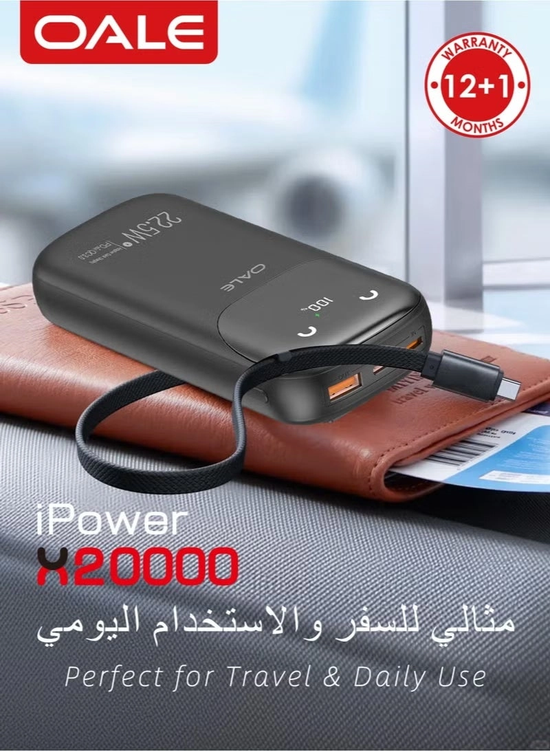 Power Bank - 20000 Watt-hour 22.5w