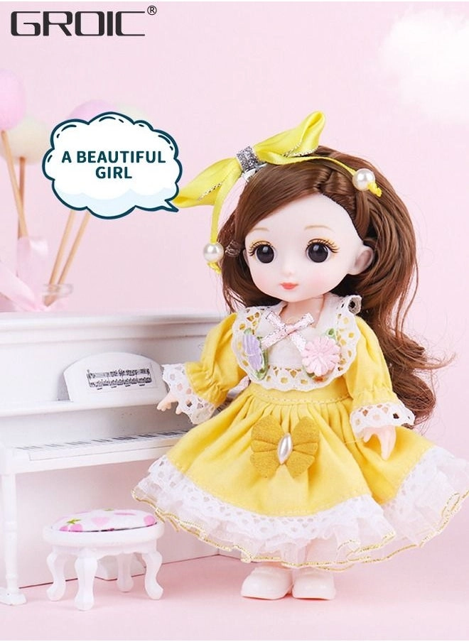 BJD Doll - 6.3 Inch 21 Joints Ages 36+ Set