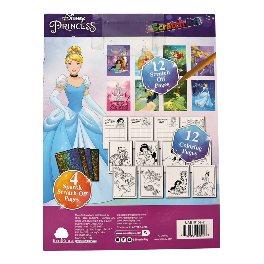 Princess Scratch Art with Scraper - 3+ years