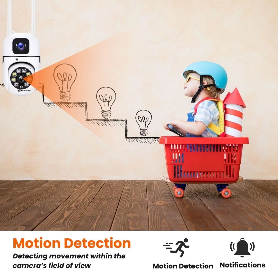 1080p Full hd WiFi PTZ Dual Lens CCTV Outdoor Camera