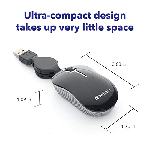 Mini Travel Optical Mouse - USB