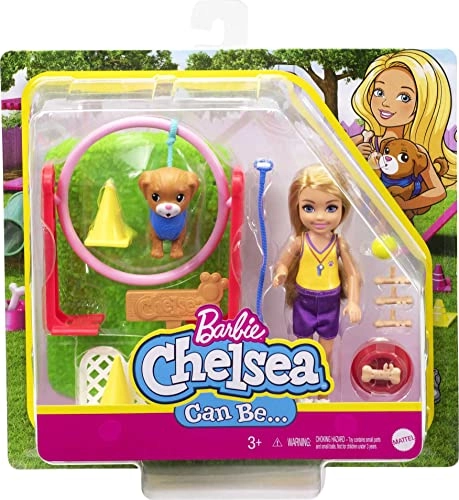 Chelsea Doll & Dog Trainer Playset - 15.0 cm Blonde Ages 3+