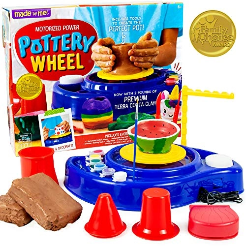 made by me Motorized Power Pottery Wheel - Terra Cotta Clay 908g