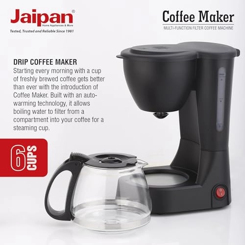 Coffee Machine - 6 Cups Borosilicate Glass Carafe