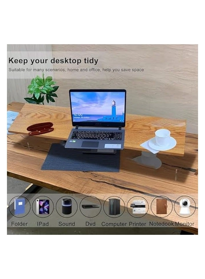 Monitor Stand Riser - Acrylic 60cm Wood