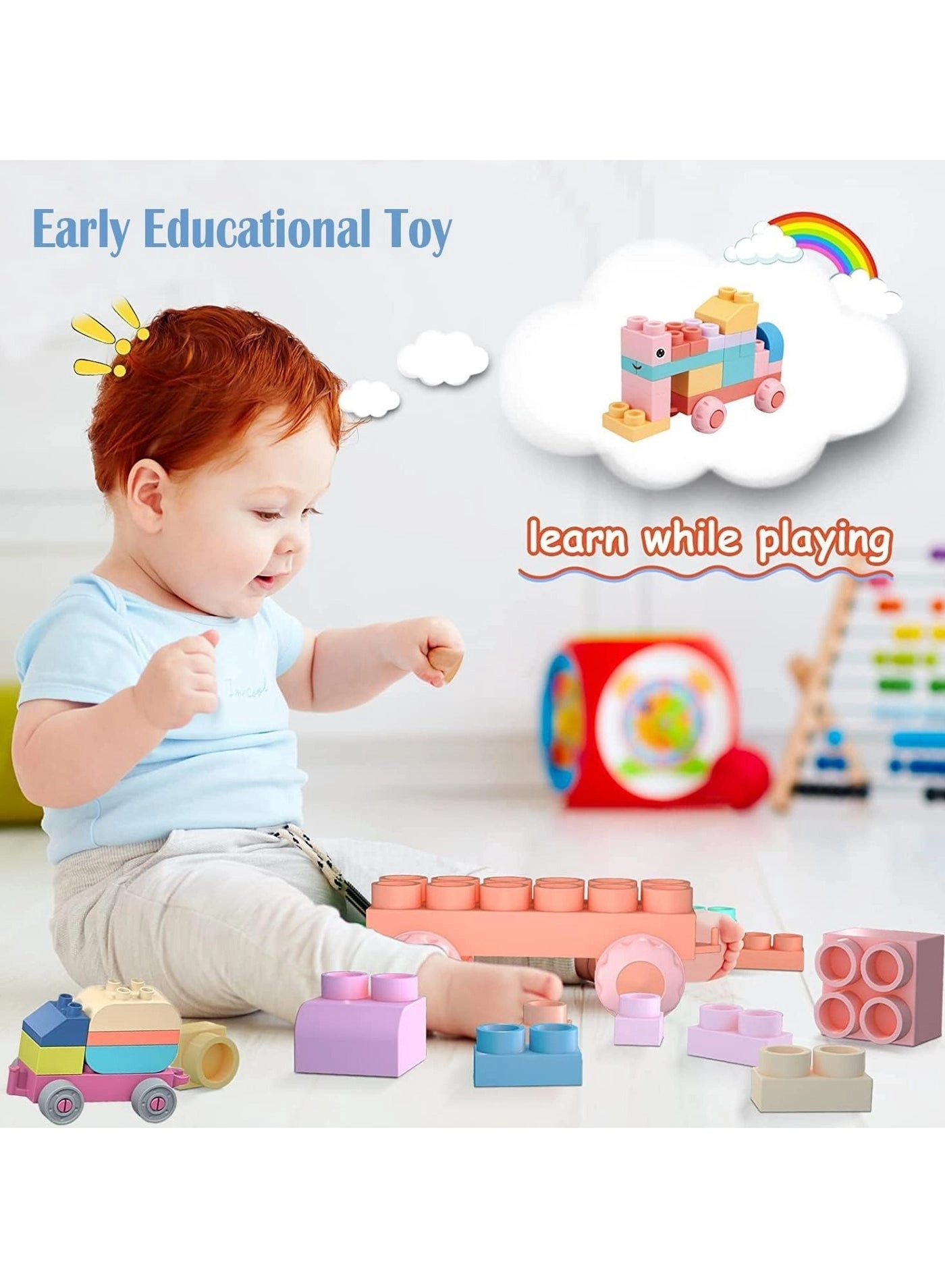 Soft Building Blocks - 80 pcs
