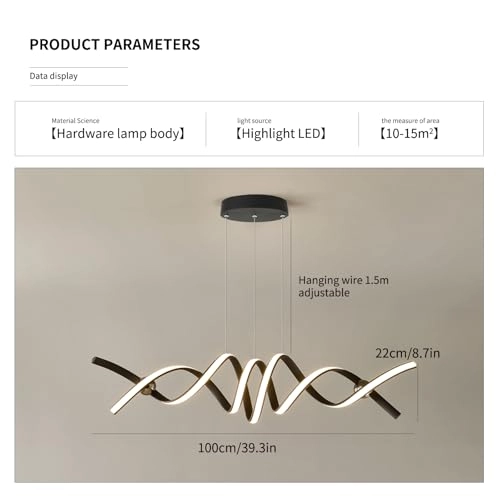 Dimmable LED Chandelier - 59"/149cm