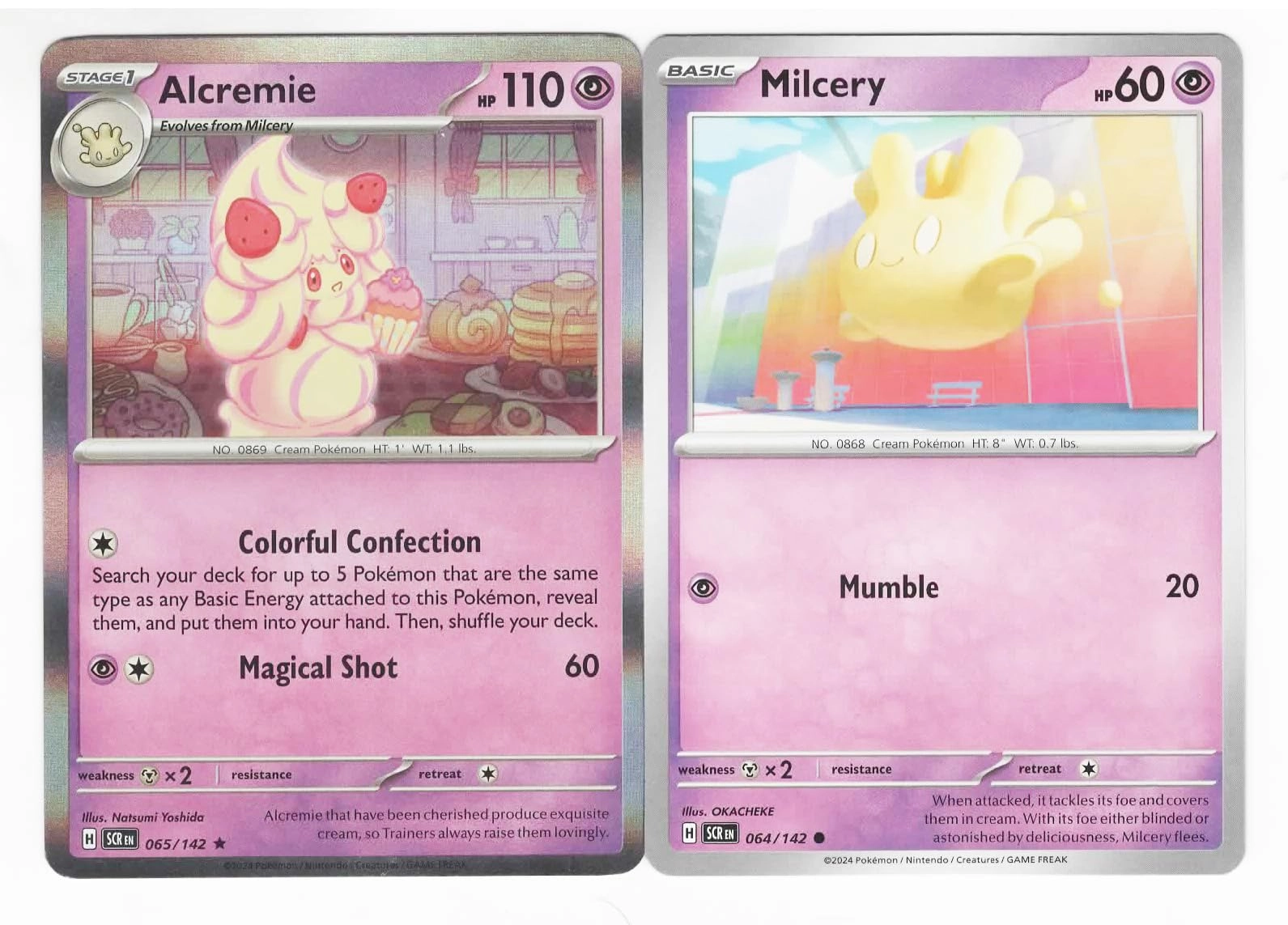 Pokémon Alcremie 065/142 - Stellar Crown - 2 pcs