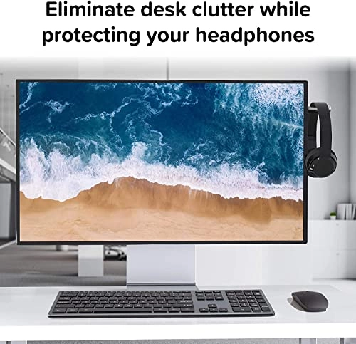 Earphone Holder for Desktop Computer - Adhesive Mount