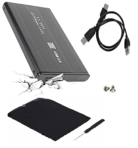 Alexvyan USB 2.0 SATA External Hard Disk Casing - 1 TB 2.5-inch