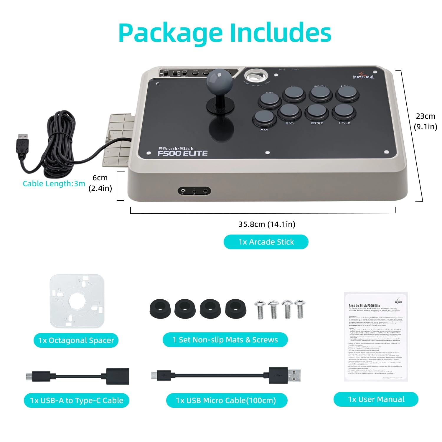 F500 Elite - PlayStation 4 PlayStation 3 Xbox One Xbox 360 PC Android Nintendo Switch NEOGEO mini