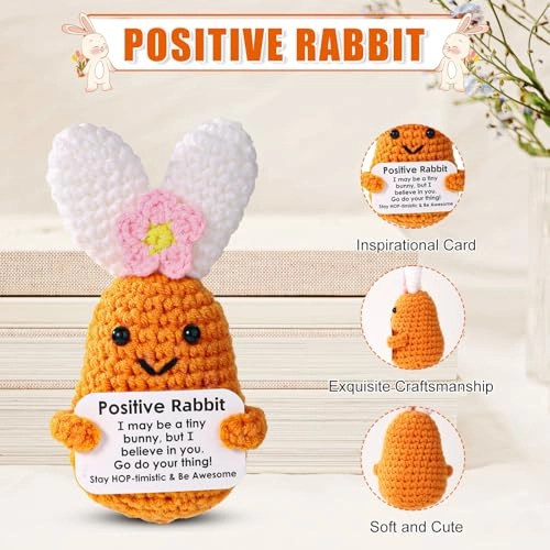 Bunny Positive Crochet - 12 cm