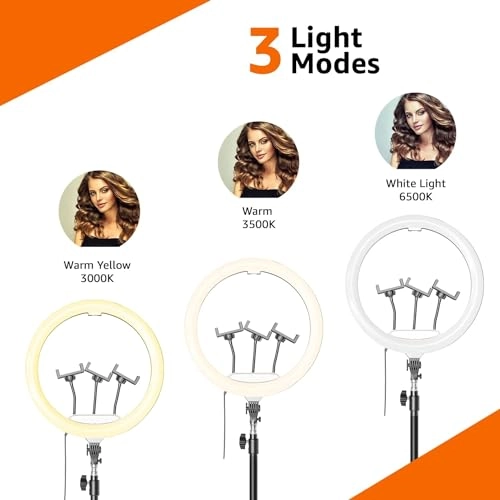 LED Ring Light - 18-Inch Dual-Temperature